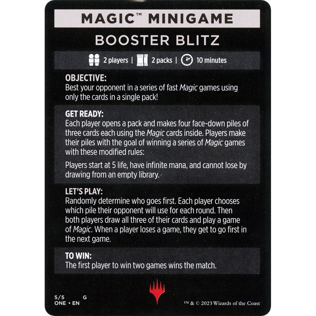 Image for Magic Minigame: Booster Blitz (5) (ONE) - Magic: The Gathering