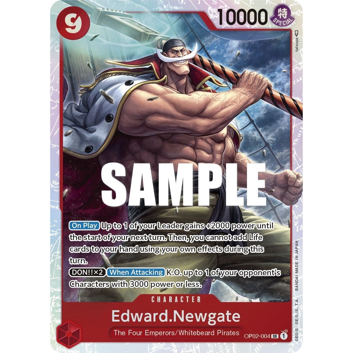 Image for Edward.Newgate (004) (OP02-004) (OP02) - One Piece Card Game