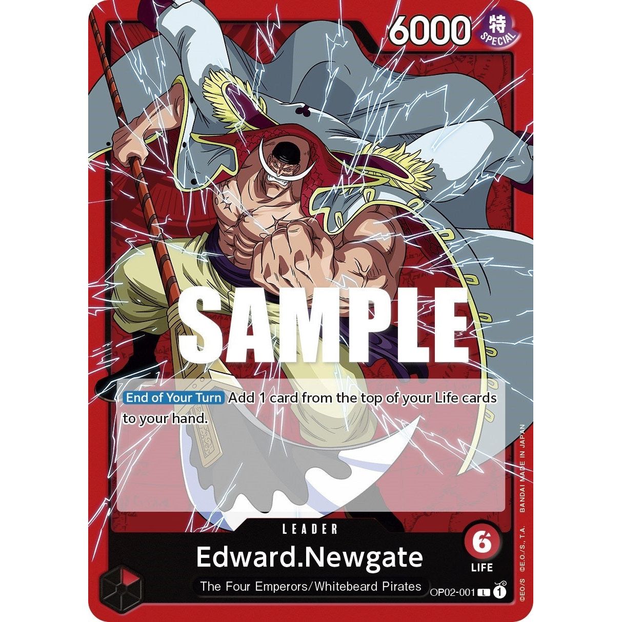 Image for Edward.Newgate (001) (OP02-001) (OP02) - One Piece Card Game
