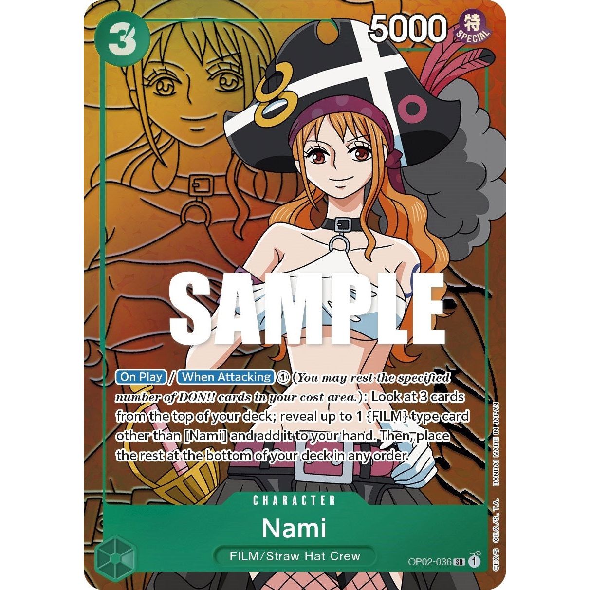 Image for Nami (Alternate Art) (OP02-036) (OP02) - One Piece Card Game