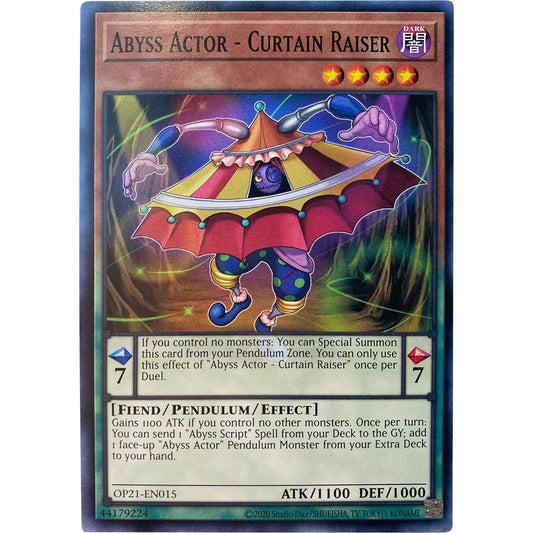 Image for Abyss Actor - Curtain Raiser (OP21-EN015) (OP21) - YuGiOh