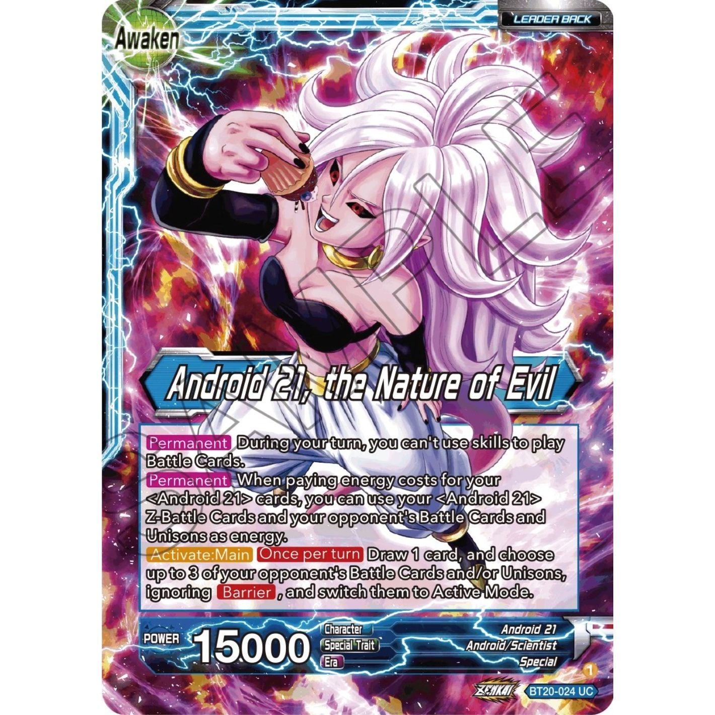 Image for Android 21 // Android 21, the Nature of Evil (BT20-024) (DBS-B20) - Dragon Ball Super: Masters