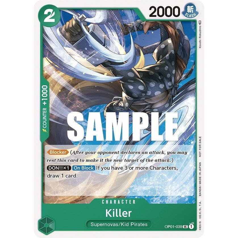 Image for Killer (Promotion Pack 2023) (OP01-039) (OP-PR) - One Piece Card Game