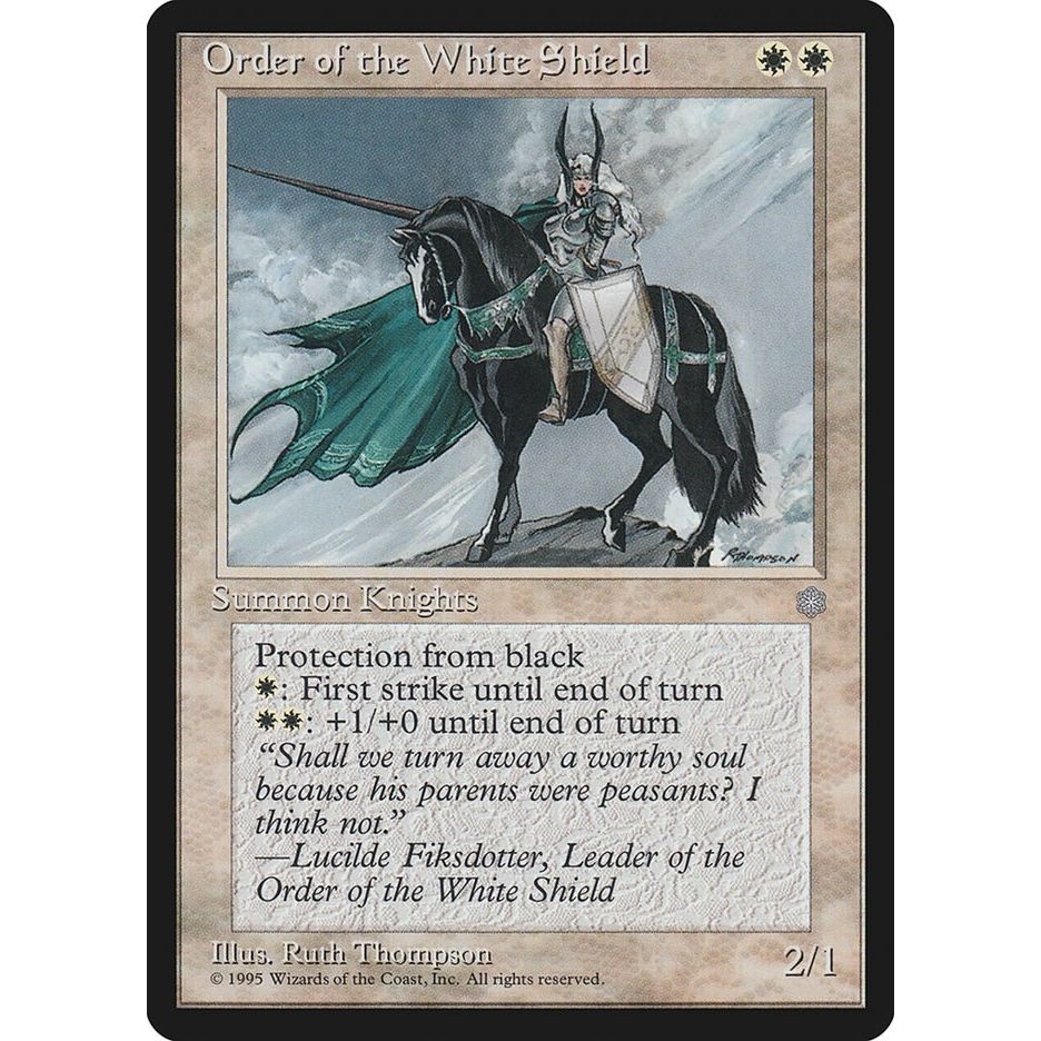 Image for Order of the White Shield (270) (ICE) - Magic: The Gathering