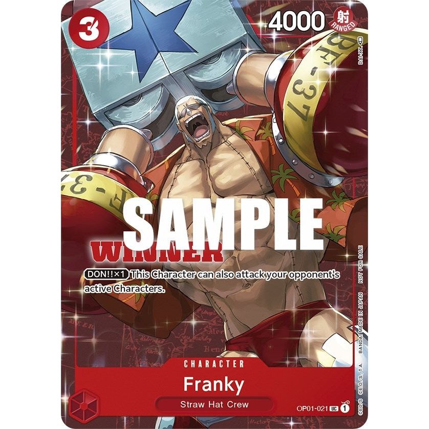Image for Franky (Tournament Pack Vol. 2) [Winner] (OP01-021) (OP-PR) - One Piece Card Game