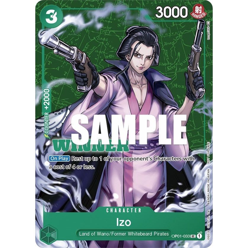 Image for Izo (Tournament Pack Vol. 2) [Winner] (OP01-033) (OP-PR) - One Piece Card Game