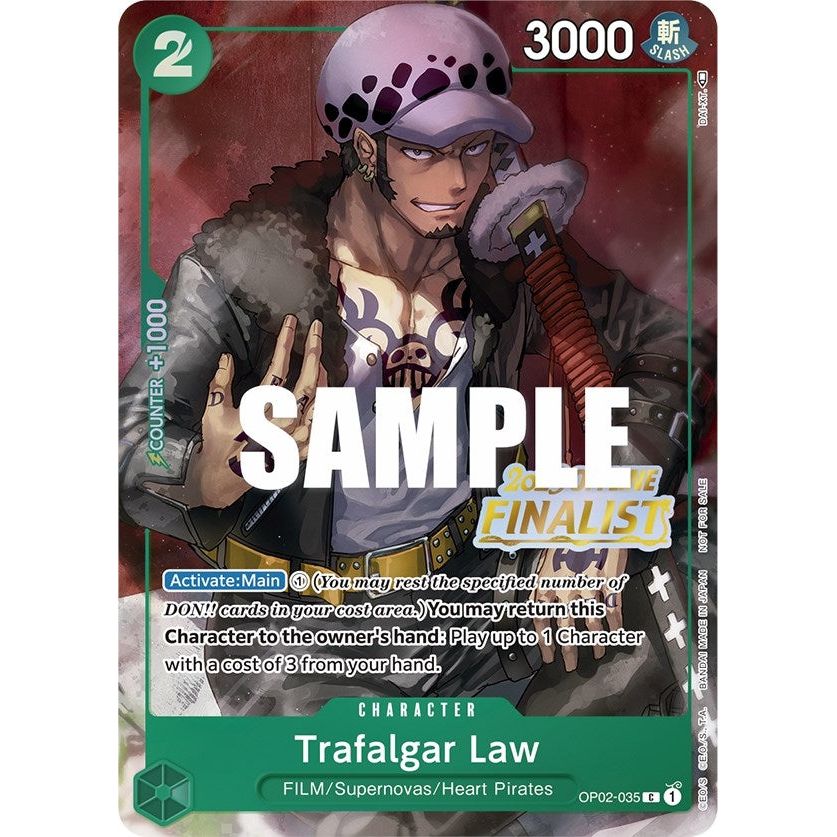 Image for Trafalgar Law (Offline Regional 2023) [Finalist] (OP02-035) (OP-PR) - One Piece Card Game