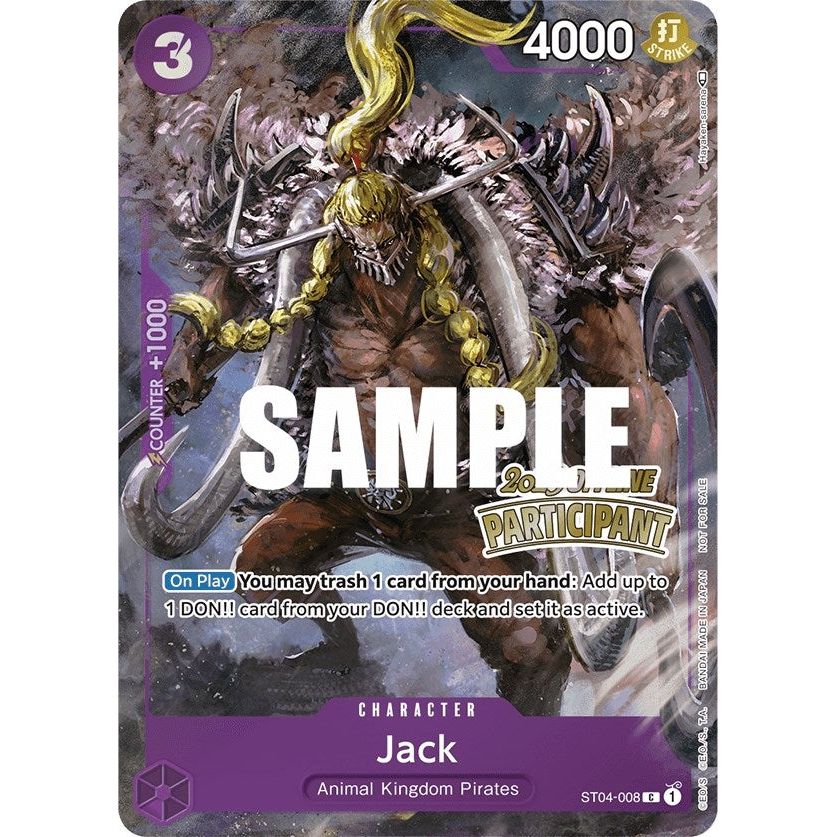 Image for Jack (Offline Regional 2023) [Participant] (ST04-008) (OP-PR) - One Piece Card Game