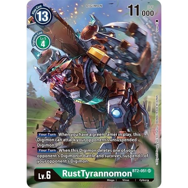 Image for RustTyrannomon (Alternate Art) (BT2-051 SR) (BT11) - Digimon Card Game