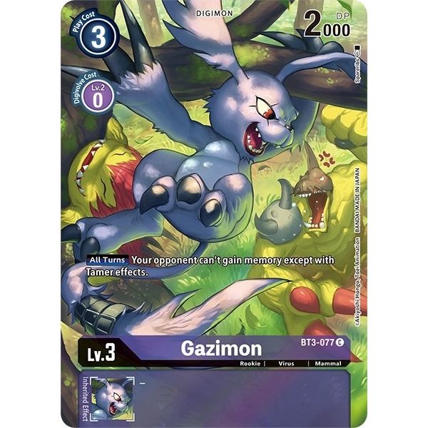 Image for Gazimon (Alternate Art) (BT3-077 C) (BT11) - Digimon Card Game