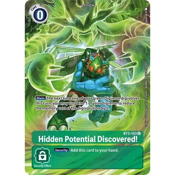 Image for Hidden Potential Discovered! (Alternate Art) (BT3-103 U) (BT11) - Digimon Card Game
