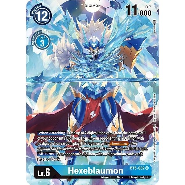Image for Hexeblaumon (Alternate Art) (BT5-032 SR) (BT11) - Digimon Card Game