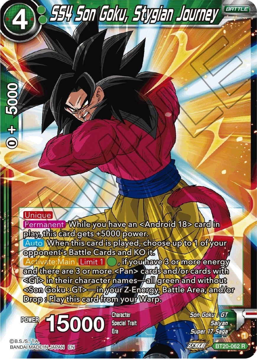 Image for SS4 Son Goku, Stygian Journey (BT20-062) (DBS-B20) - Dragon Ball Super: Masters