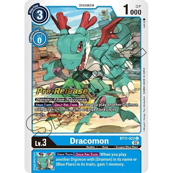 Image for Dracomon (BT11-022 U) (BT11_PR) - Digimon Card Game