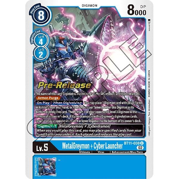 Image for MetalGreymon + Cyber Launcher (BT11-030 U) (BT11_PR) - Digimon Card Game