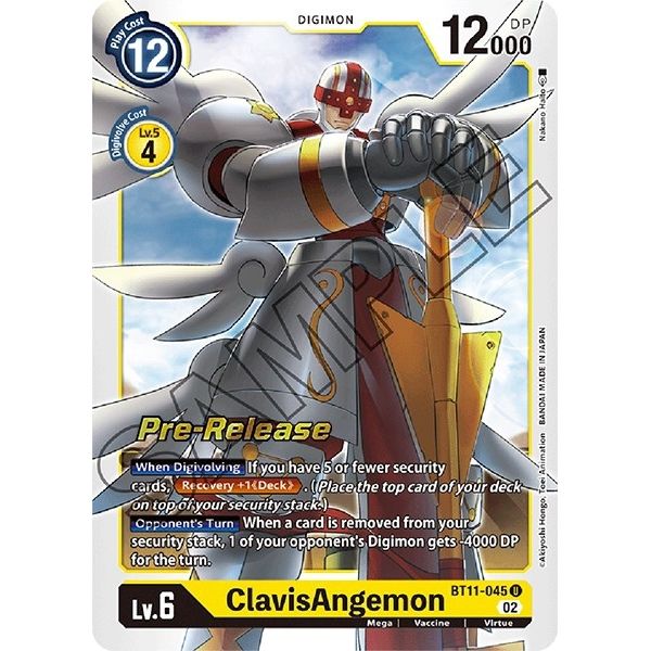 Image for ClavisAngemon (BT11-045 U) (BT11_PR) - Digimon Card Game
