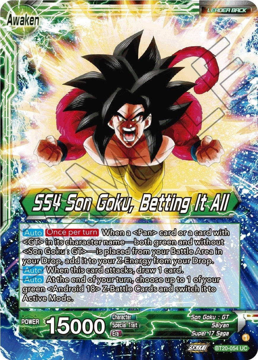 Image for Son Goku // SS4 Son Goku, Betting It All (BT20-054) (DBS-B20) - Dragon Ball Super: Masters