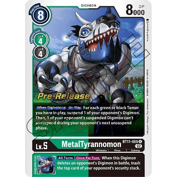 Image for MetalTyrannomon (BT11-055 U) (BT11_PR) - Digimon Card Game