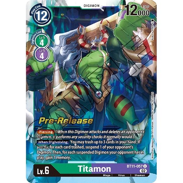 Image for Titamon (BT11-057 U) (BT11_PR) - Digimon Card Game