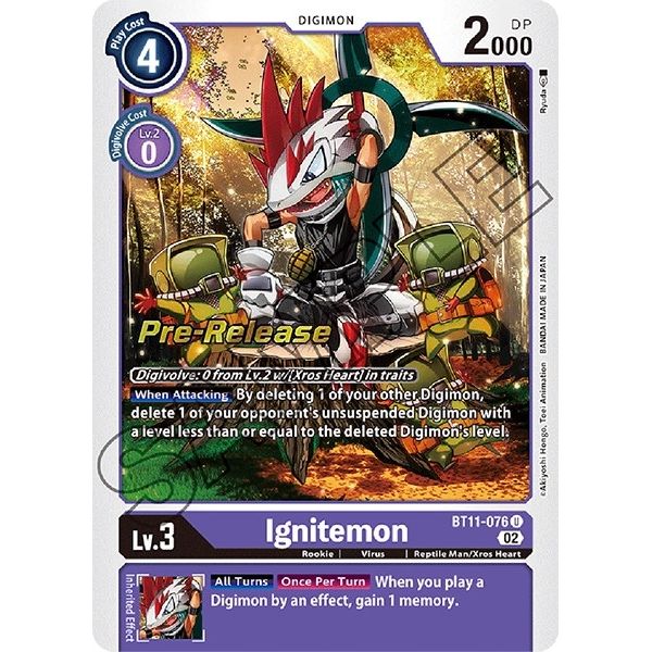 Image for Ignitemon (BT11-076 U) (BT11_PR) - Digimon Card Game
