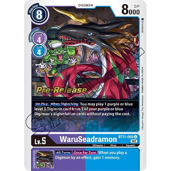 Image for WaruSeadramon (BT11-085 U) (BT11_PR) - Digimon Card Game