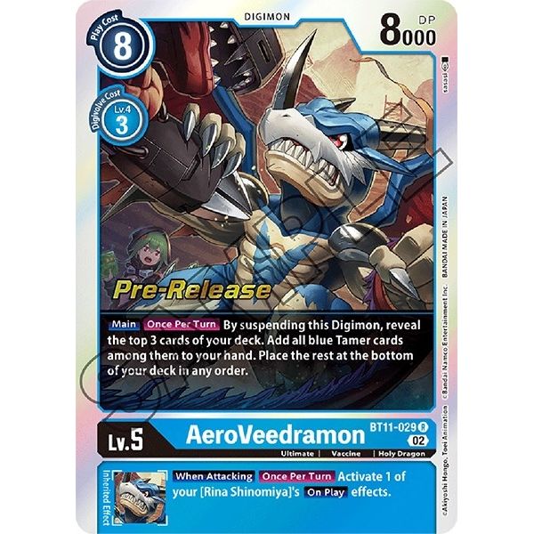 Image for AeroVeedramon (BT11-029 R) (BT11_PR) - Digimon Card Game