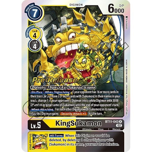 Image for KingSukamon (BT11-043 R) (BT11_PR) - Digimon Card Game
