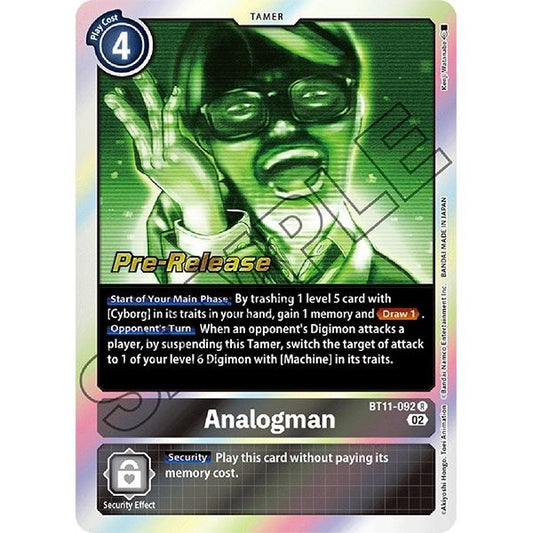 Image for Analogman (BT11-092 R) (BT11_PR) - Digimon Card Game