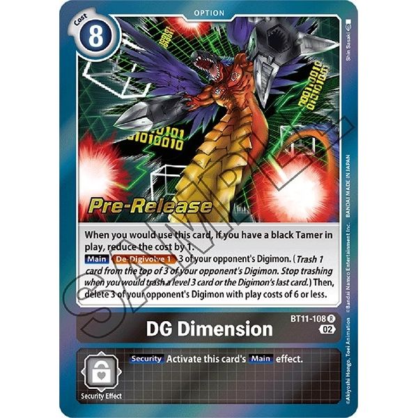 Image for DG Dimension (BT11-108 R) (BT11_PR) - Digimon Card Game