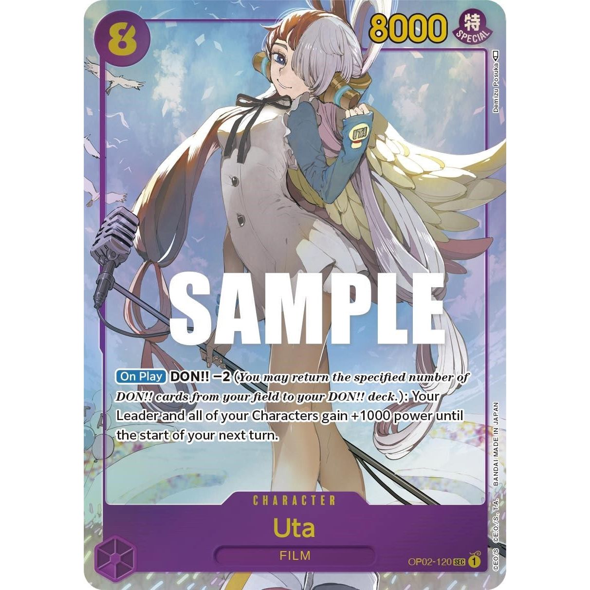 Image for Uta (Alternate Art) (OP02-120) (OP02) - One Piece Card Game