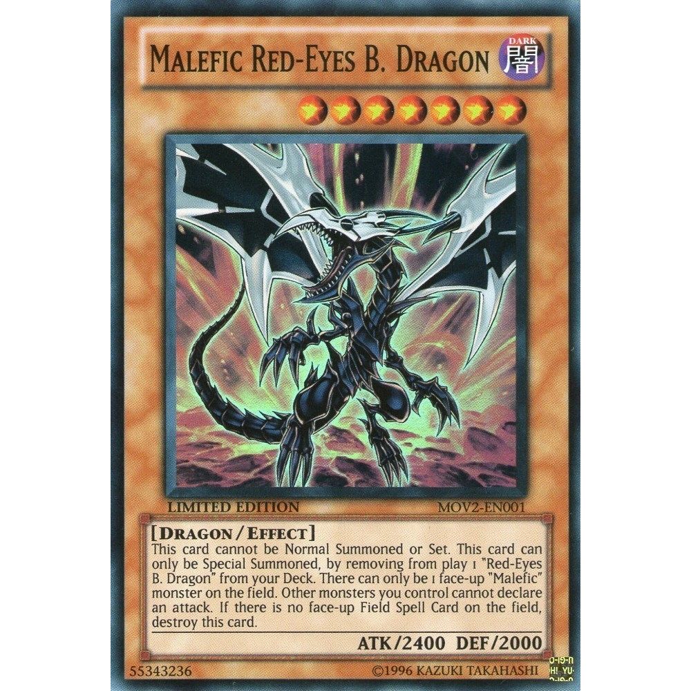 Image for Malefic Red-Eyes B. Dragon (Super Rare) (MOV2-EN001) (YMP1) - YuGiOh