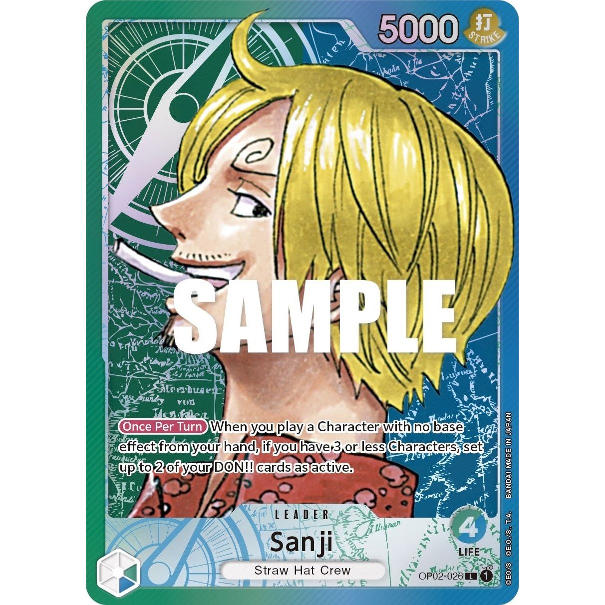 Image for Sanji (Alternate Art) (OP02-026) (OP02) - One Piece Card Game
