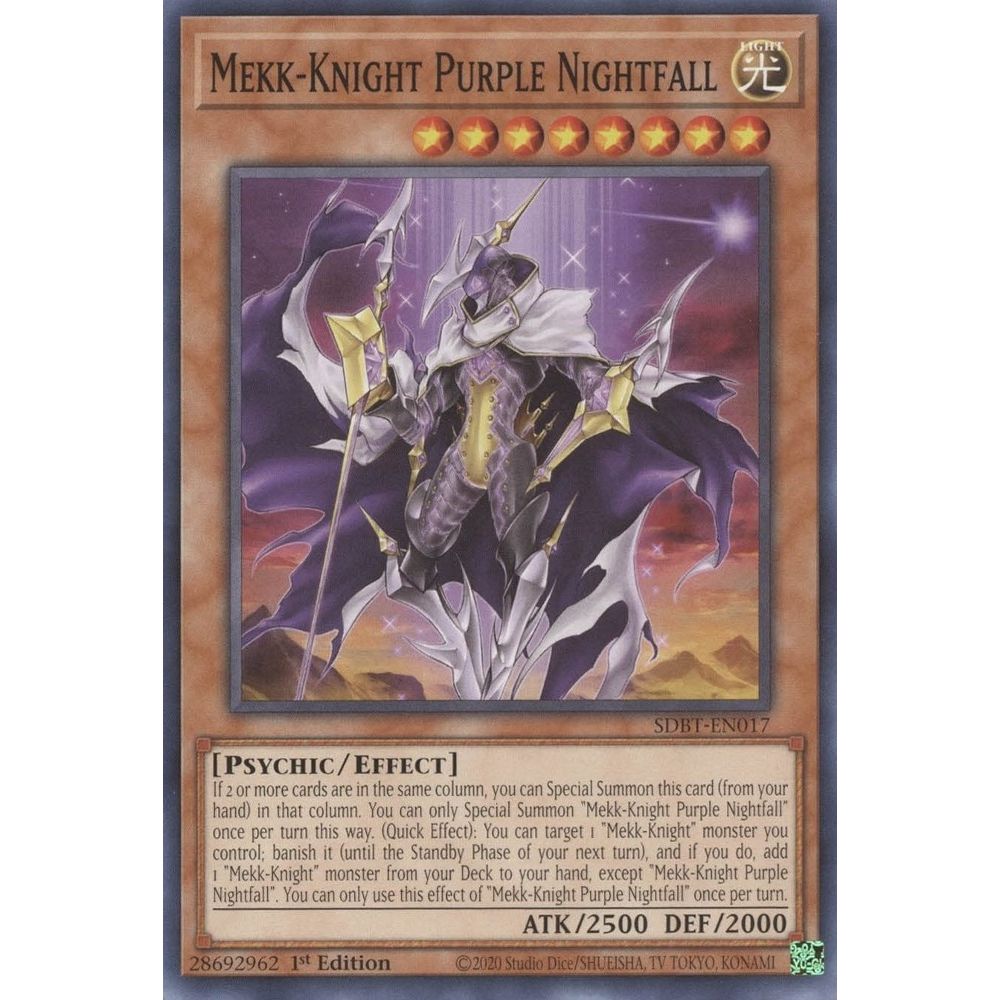 Image for Mekk-Knight Purple Nightfall (SDBT-EN017) (SDBT) - YuGiOh