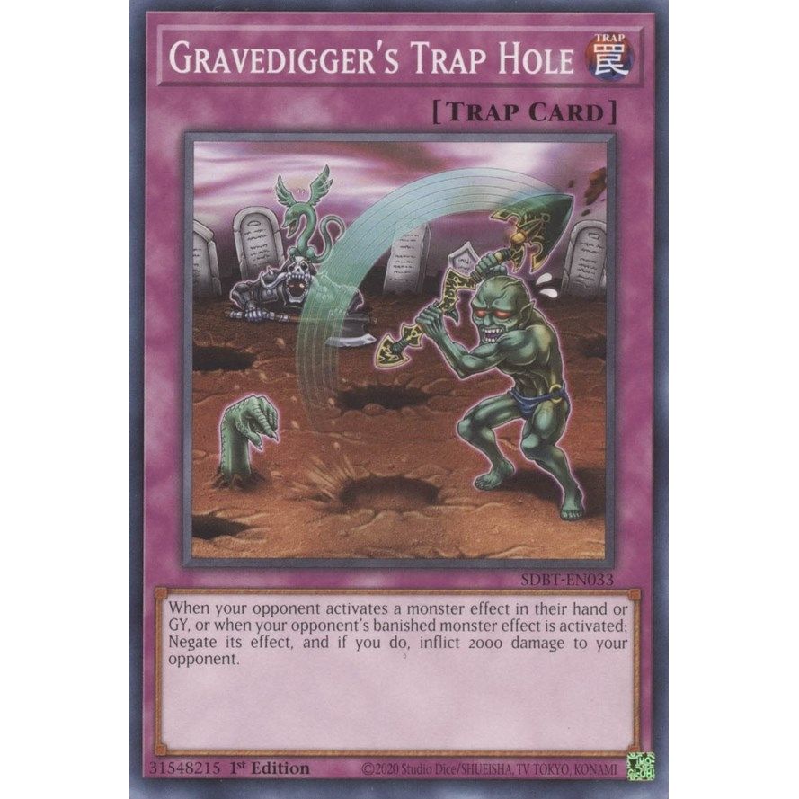Image for Gravedigger's Trap Hole (SDBT-EN033) (SDBT) - YuGiOh
