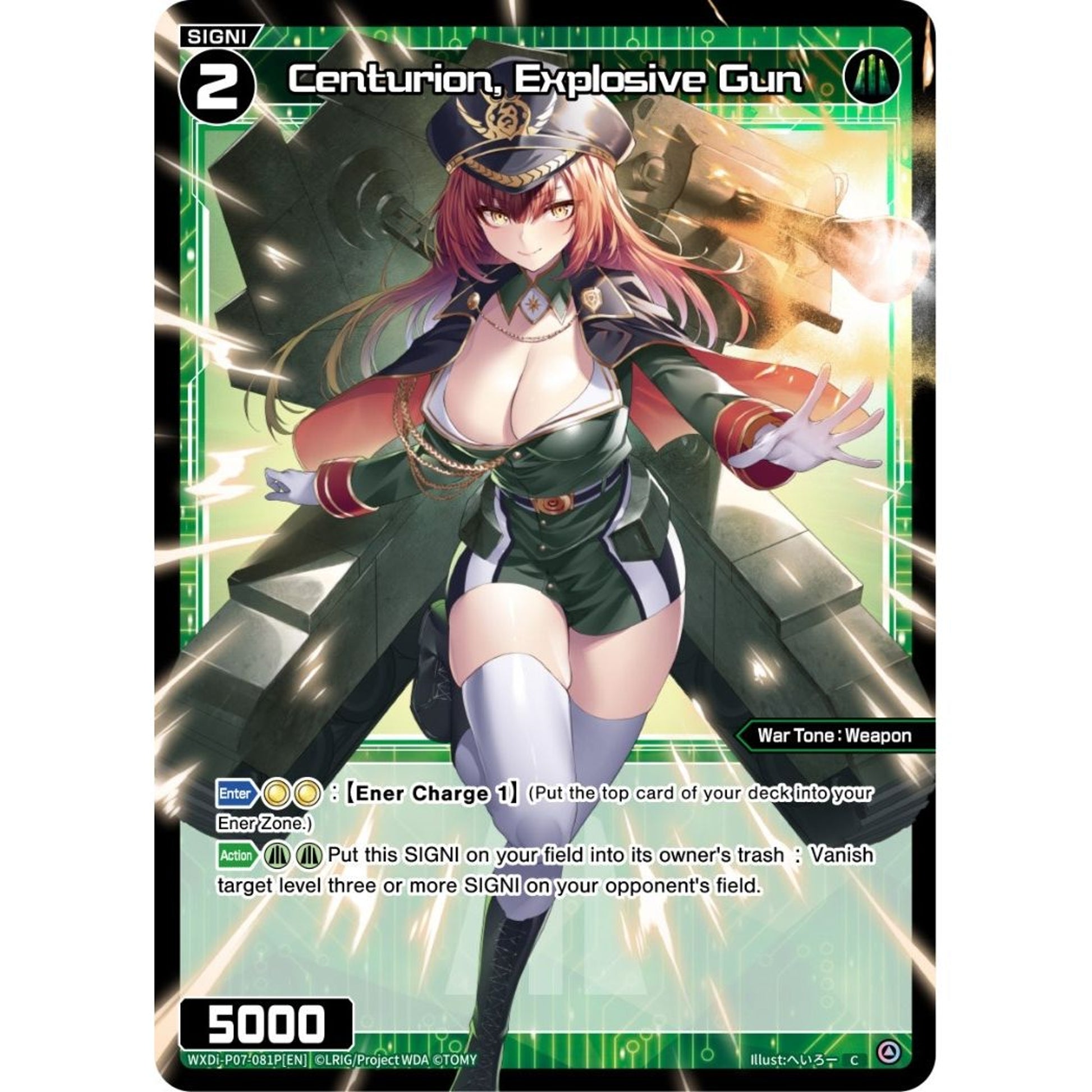 Image for Centurion, Explosive Gun (Parallel Foil) (WXDi-P07-081P[EN]) (WXDi-P07) - WIXOSS