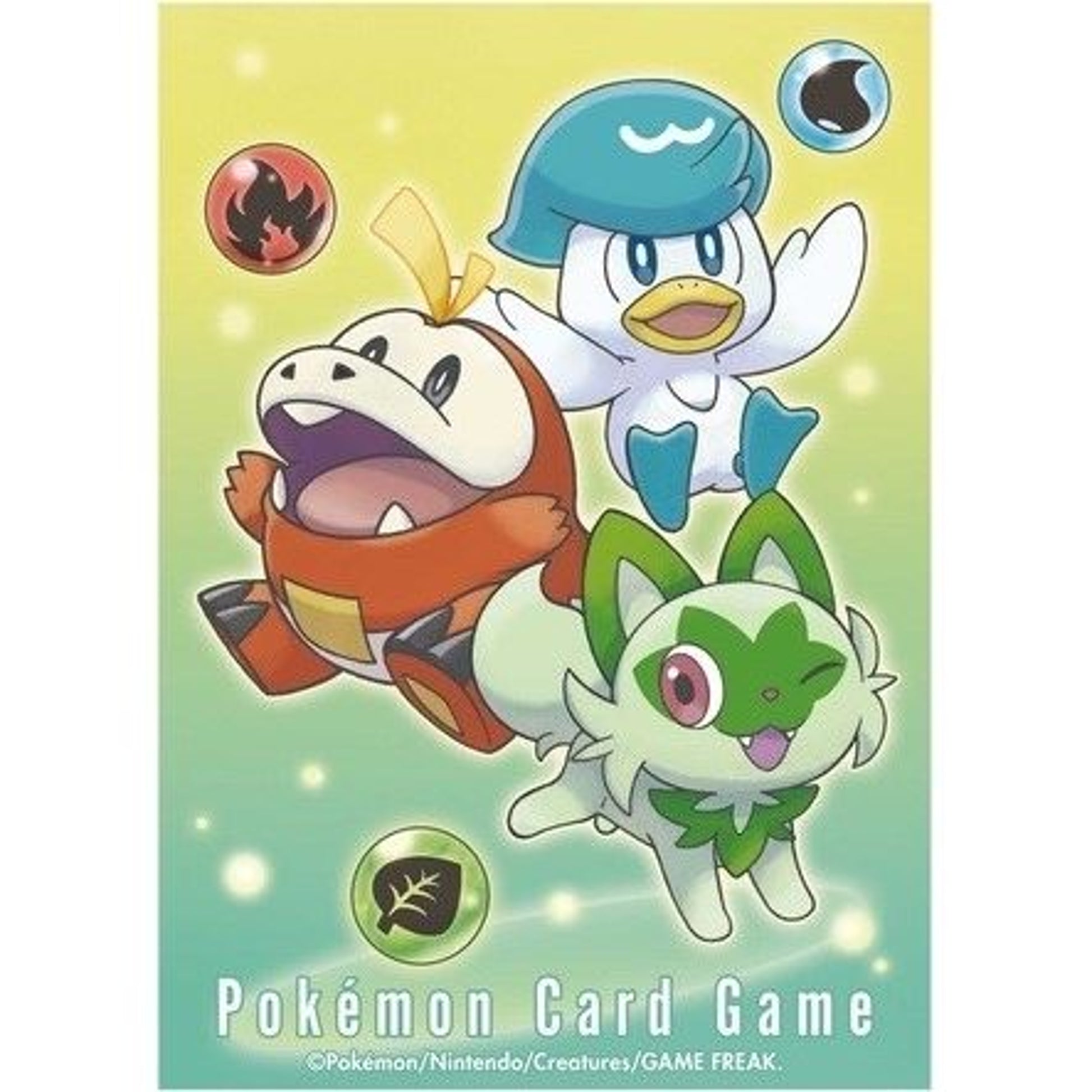 Image for Pokemon TCG: Pokemon Center Japan Exclusive Card Sleeves - Sprigatito, Fuecoco & Quaxly (64-Pack) - Card Sleeves