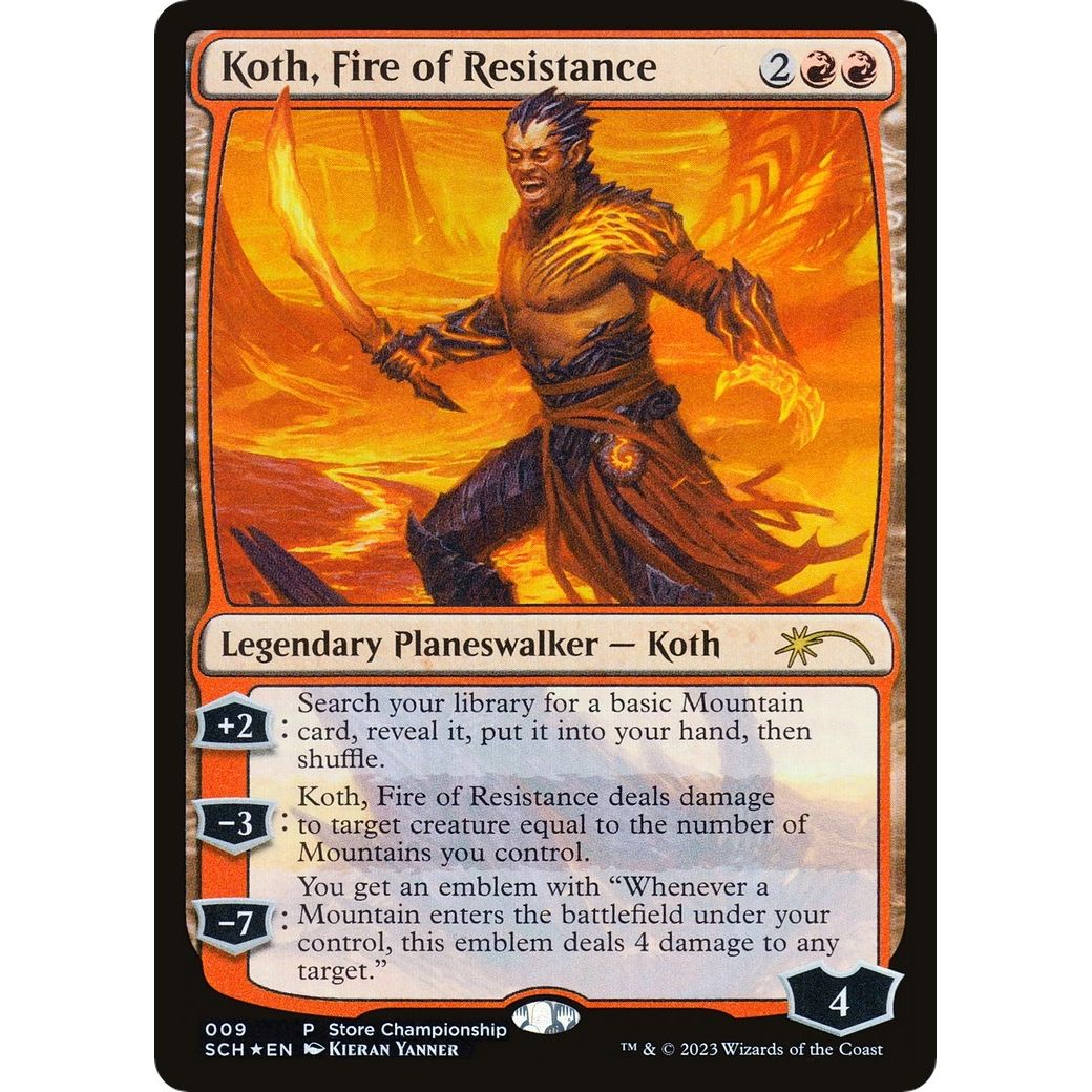 Image for Koth, Fire of Resistance (9) (GAME) - Magic: The Gathering