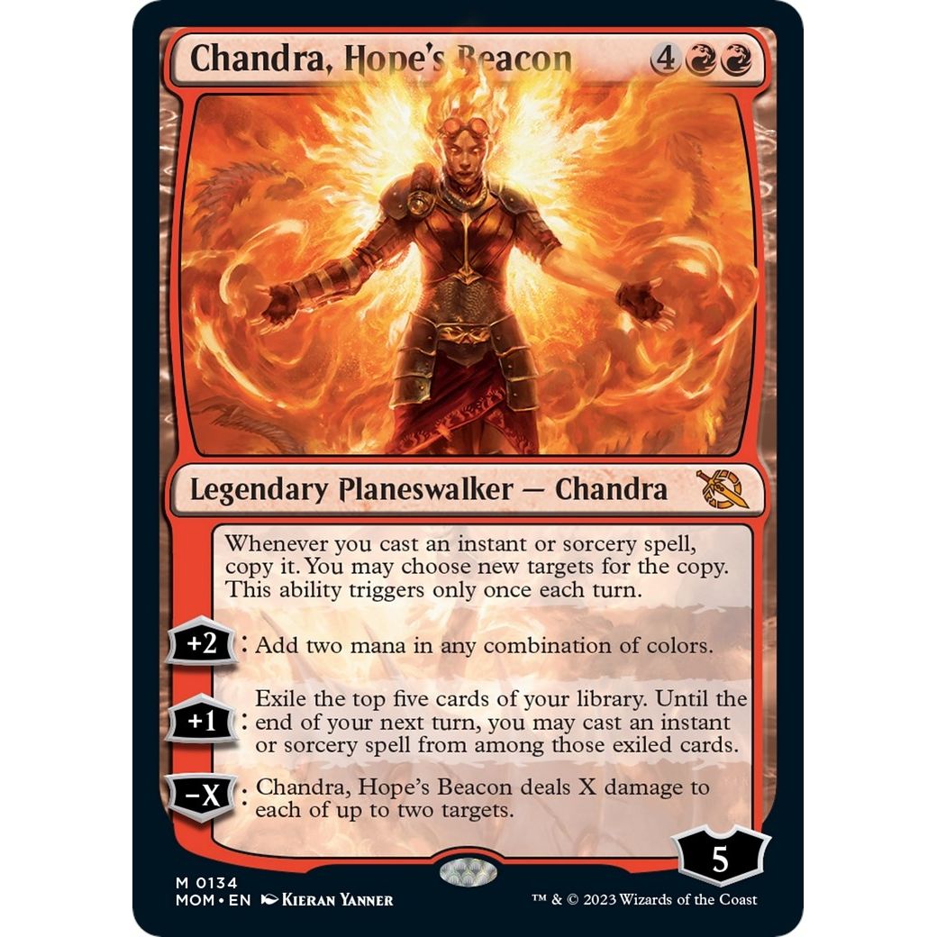 Image for Chandra, Hope's Beacon (134) (MOM) - Magic: The Gathering