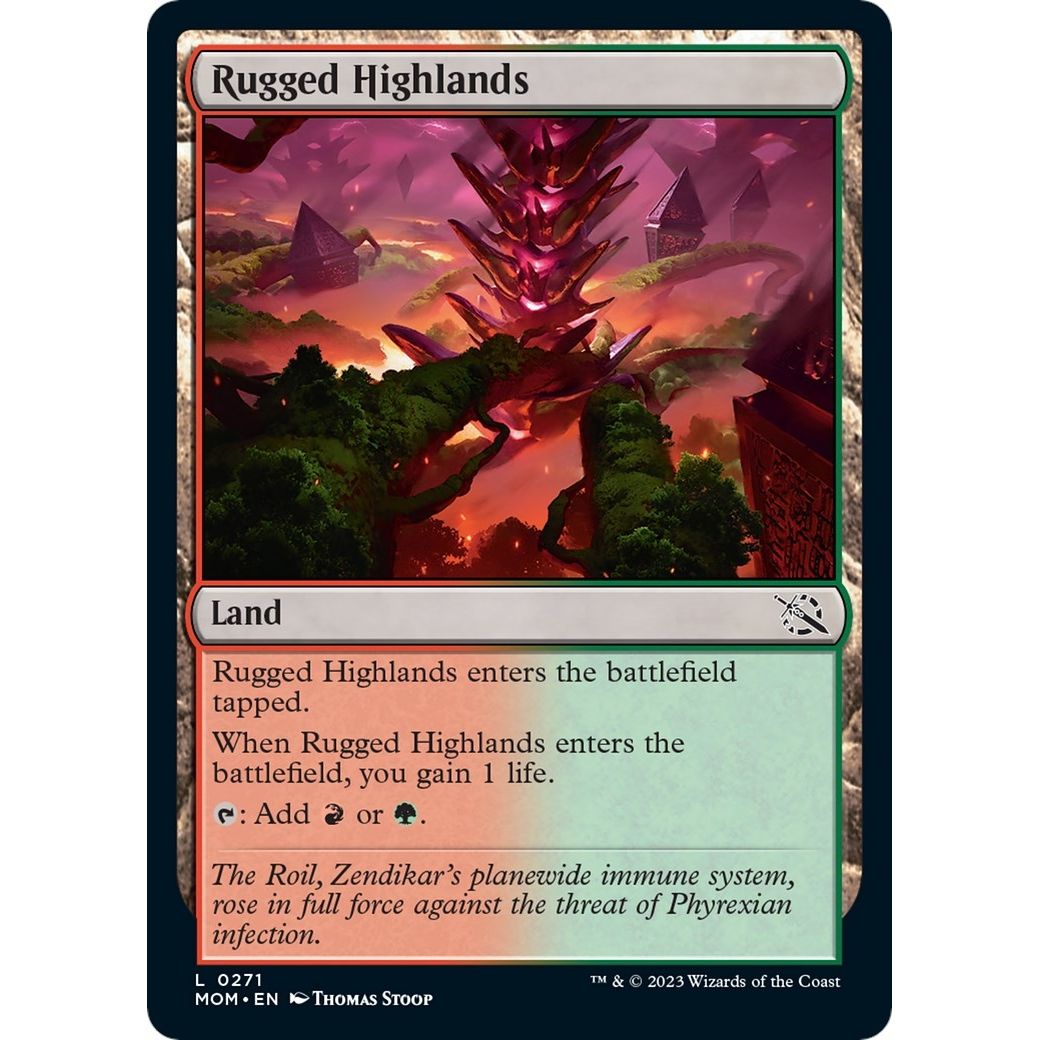 Image for Rugged Highlands (271) (MOM) - Magic: The Gathering