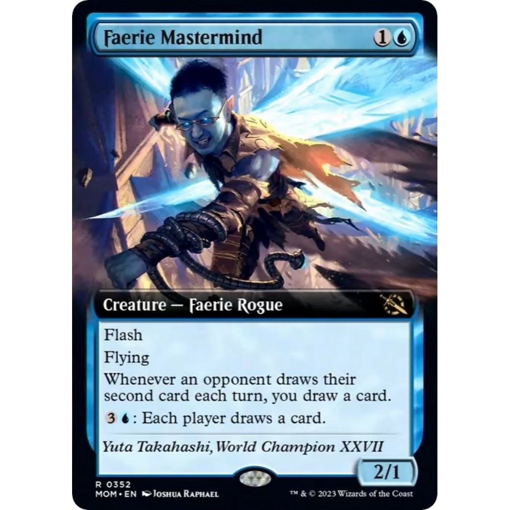 Image for Faerie Mastermind (Extended Art) (352) (MOM) - Magic: The Gathering