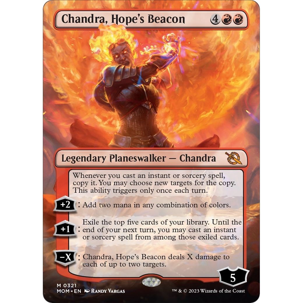 Image for Chandra, Hope's Beacon (Borderless) (321) (MOM) - Magic: The Gathering