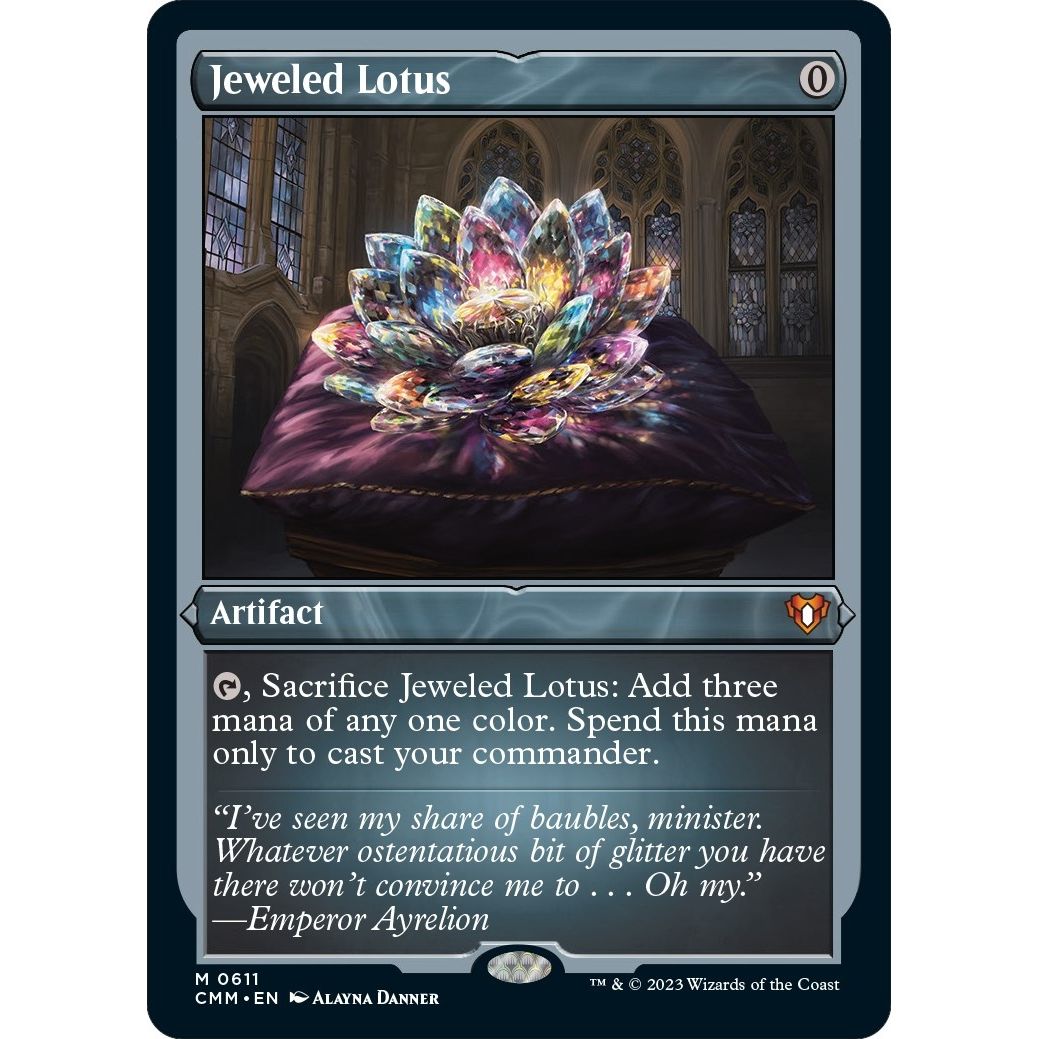 Image for Jeweled Lotus (Foil Etched) (611) (CMM) - Magic: The Gathering