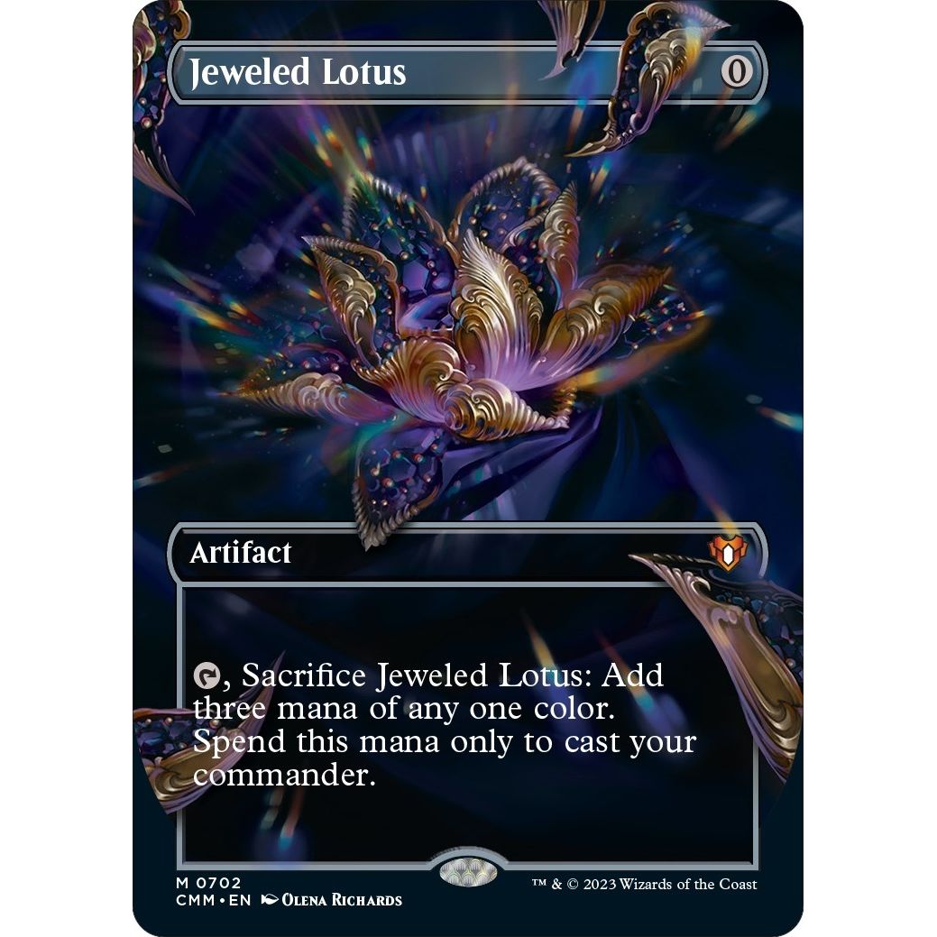 Image for Jeweled Lotus (Borderless) (702) (CMM) - Magic: The Gathering
