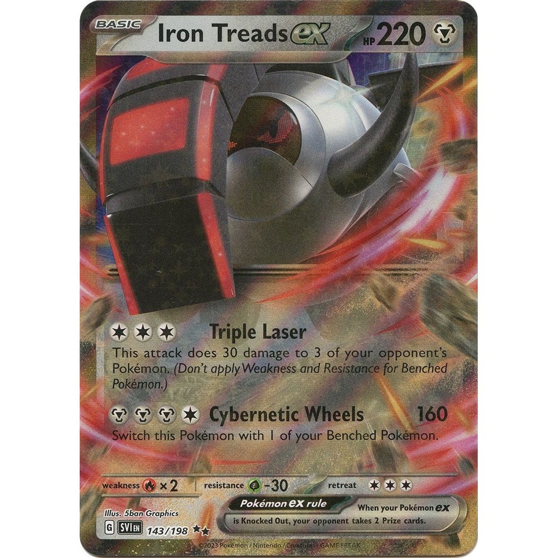 Image for Iron Treads ex (143/198) (SVI) - Pokemon