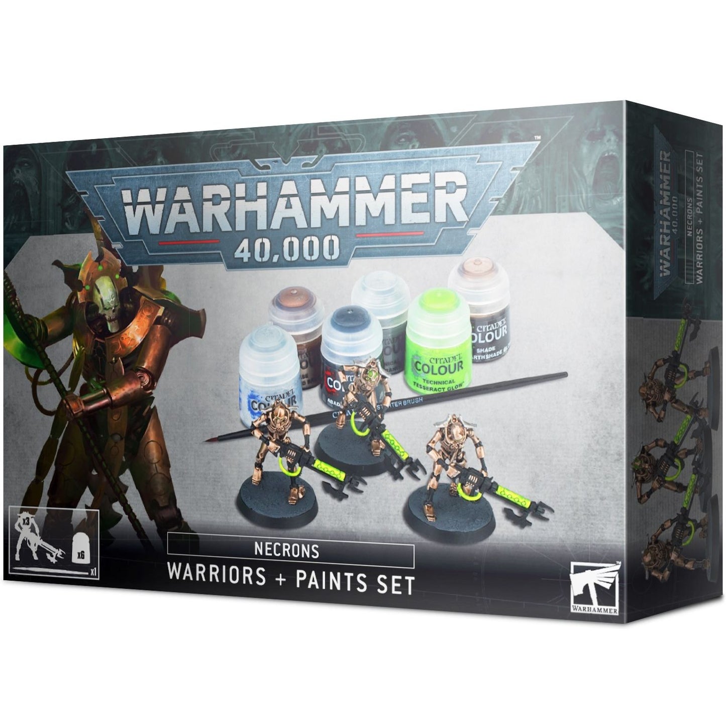 Image for Warhammer 40K - Necrons: Warriors + Paints Set - Warhammer Box Sets