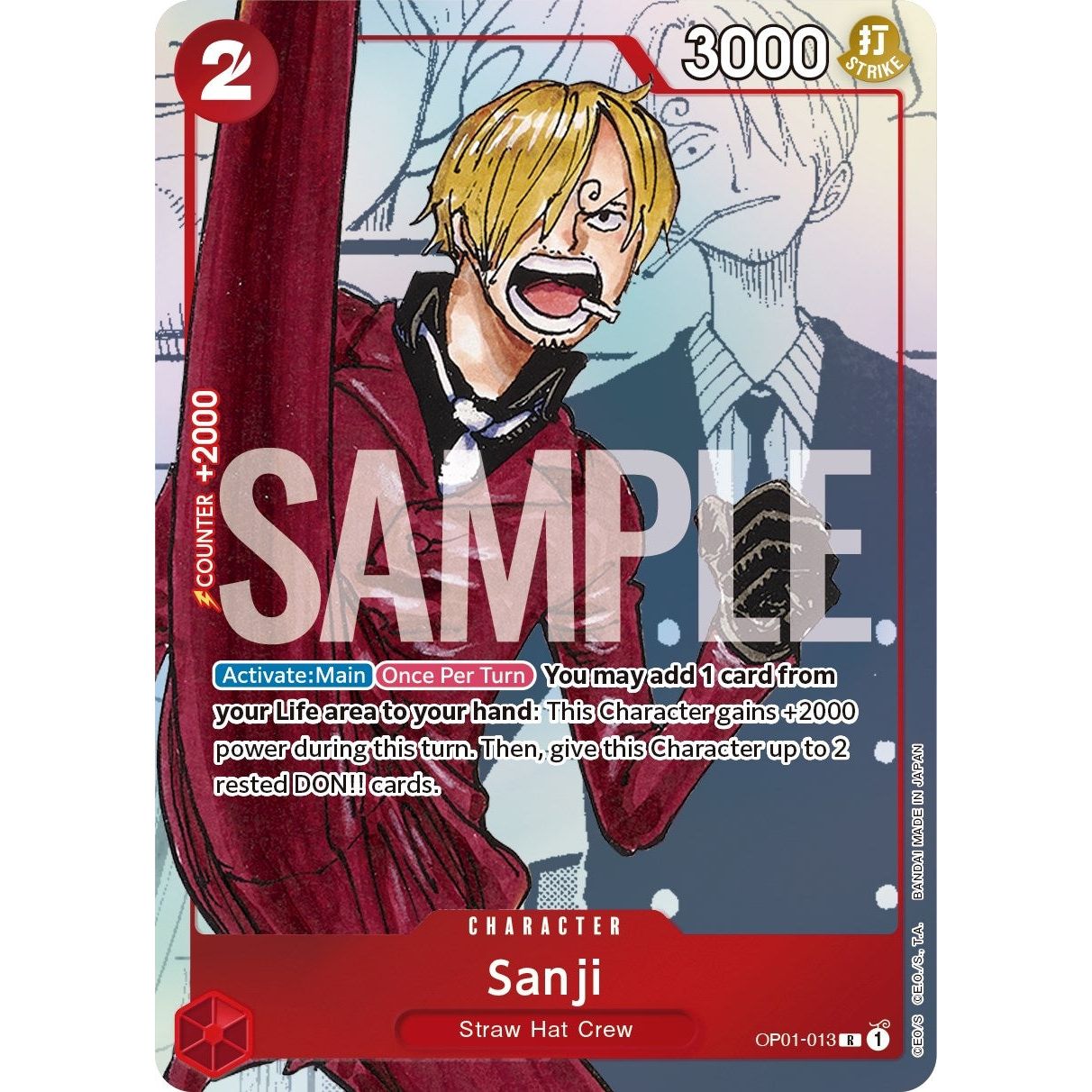 Image for Sanji - OP01-013 (Alternate Art) (OP01-013) (OP-PR) - One Piece Card Game