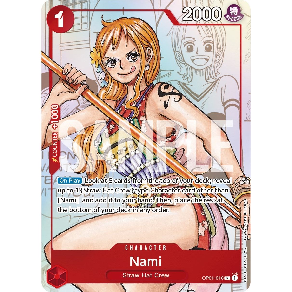 Image for Nami - OP01-016 (Alternate Art) (OP01-016) (OP-PR) - One Piece Card Game