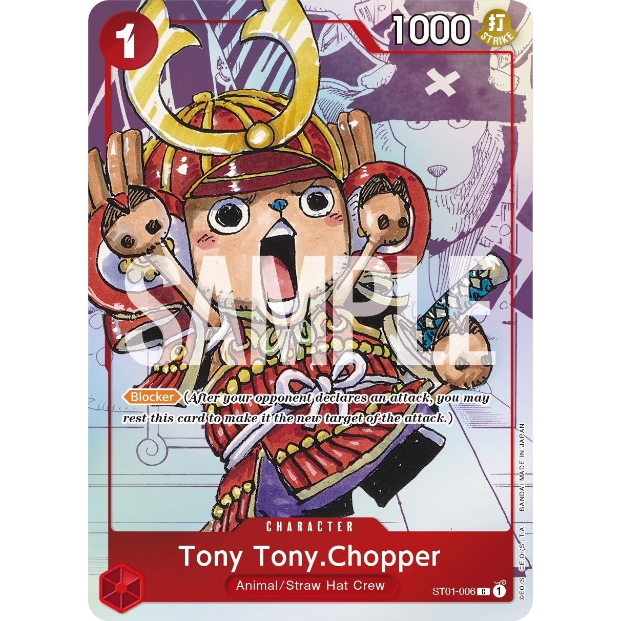 Image for Tony Tony.Chopper - ST01-006 (Alternate Art) (ST01-006) (OP-PR) - One Piece Card Game
