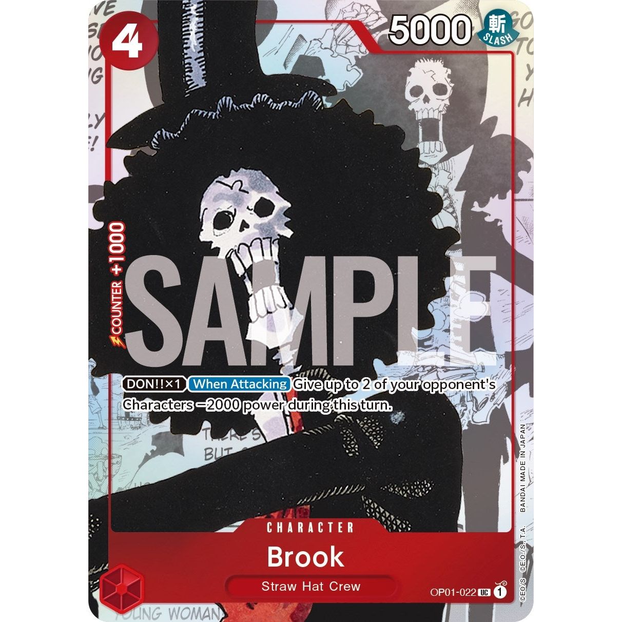 Image for Brook - OP01-022 (Alternate Art) (OP01-022) (OP-PR) - One Piece Card Game