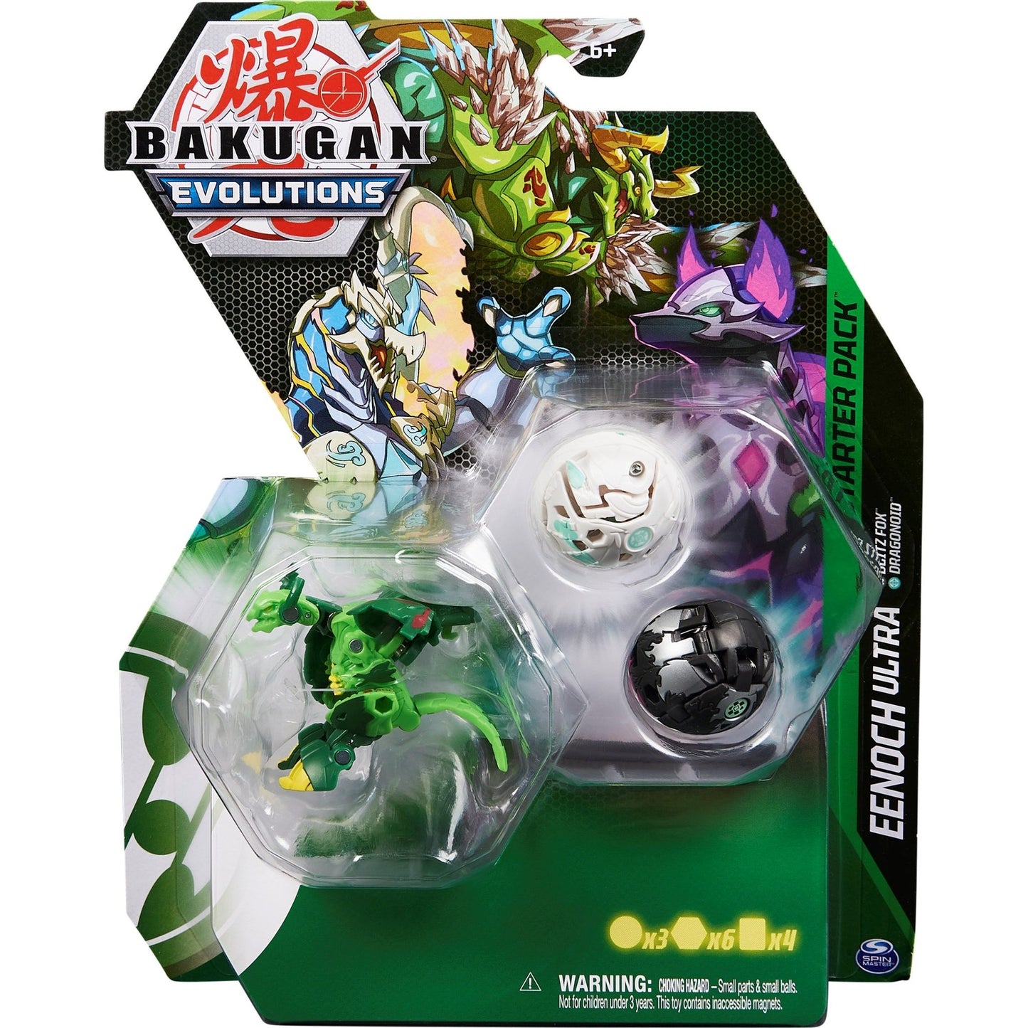 Image for Bakugan Starter 3-Pack - Ventus Eenoch Ultra - Bakugan TCG